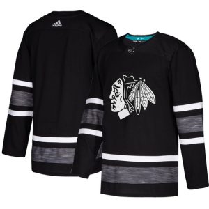 Chicago Blackhawks Trikot Blank Schwarz 2019 All-Star Game Parley